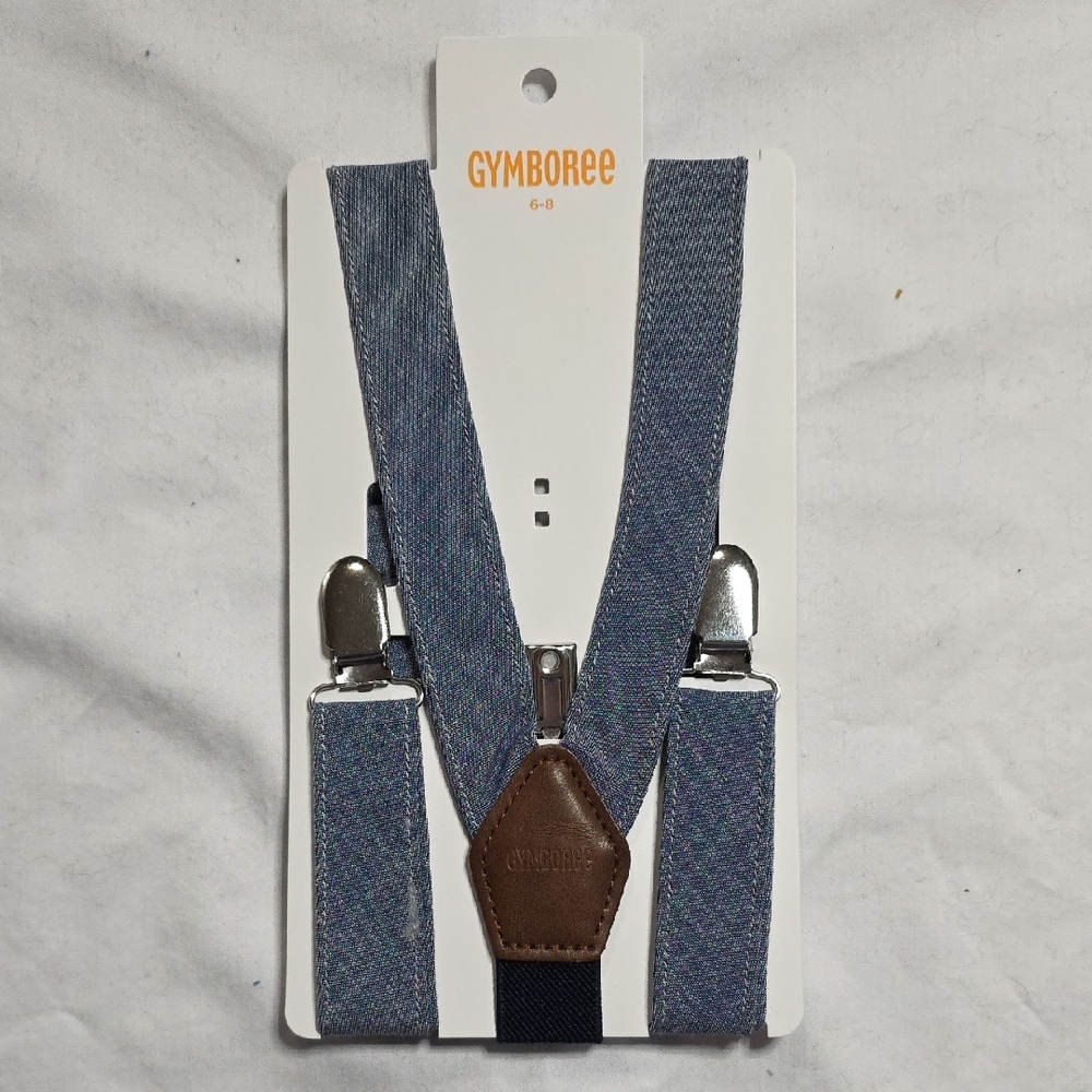 Gymboree Blue and Brown Boy's Suspenders